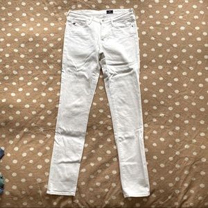 AG White Skinny Jeans